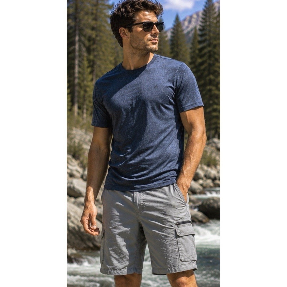 Burnside Mens Dri Fit Performance Board Shorts Size 38 Outdoor Golf Hiking Cargo
